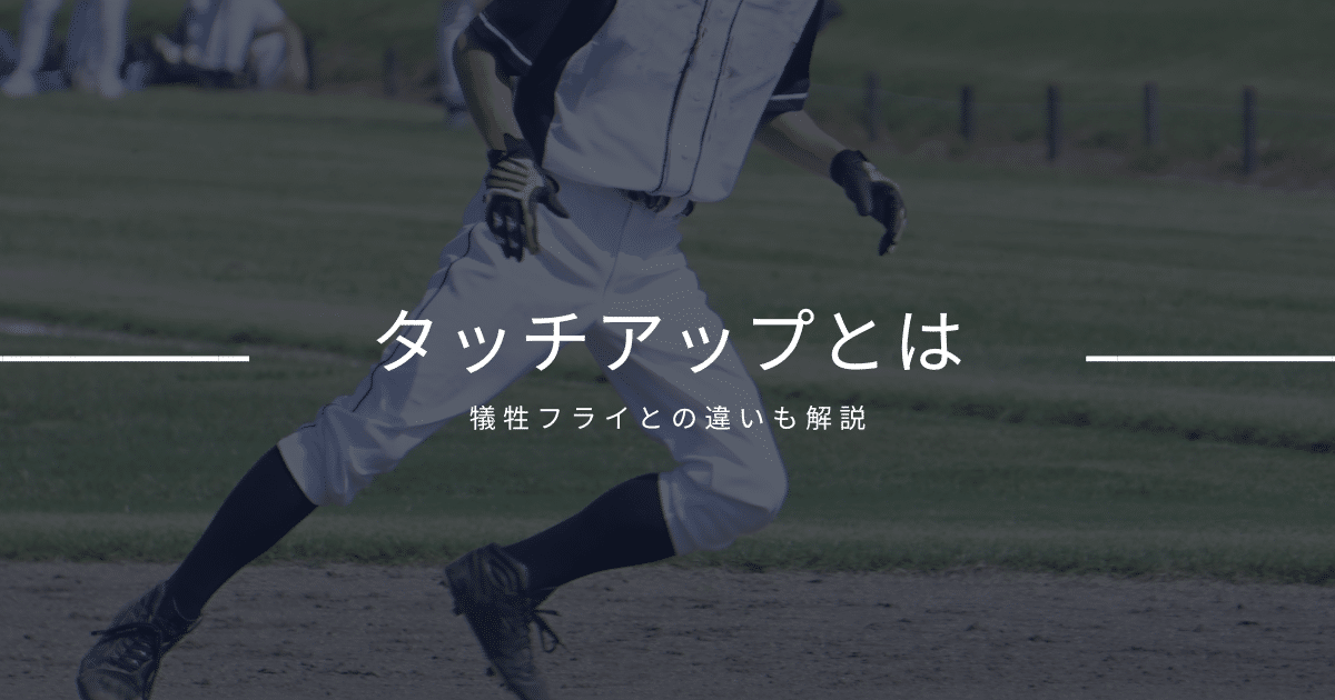 タッチアップ 犠牲フライ 違い